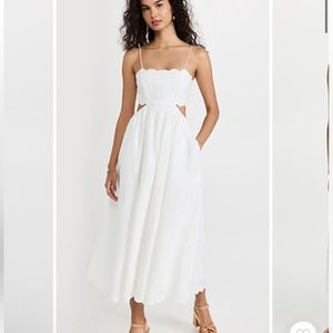 Zimmerman Aliane Jude scalloped midi dress